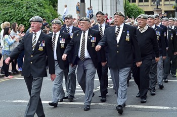 Royal Scots Dragoon Guards Veterans - Parade on AFD Glasgow 2013