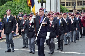 Parachute Regiment Veterans - George Square Glasgow AFD 2013