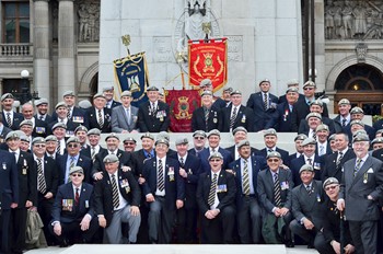 Royal Scots Dragoon Guards Group Photo - Cenotaph George Square Glasgow AFD 2013