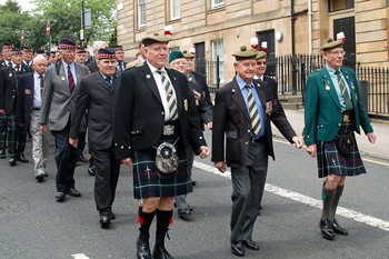 Highland Light Infantry Veterans - Armed Forces Day Glasgow 2013