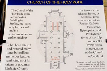 Church of the Holy Rude Plaque - Stirling, Scotland