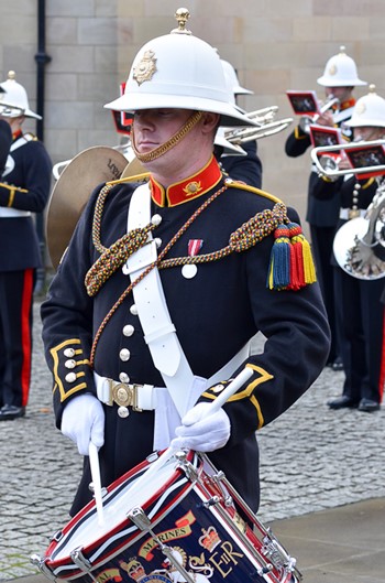 Royal Marine Drummer - Glasgow Cathedral Precinct 2013