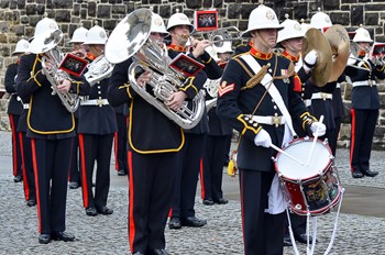 The Royal Marines Band Scotland in Glasgow Cathedral Precinct 2013