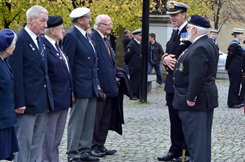 Captain Chris Smith & Veterans at Seafarers' Service - Glasgow Cathedral 2013