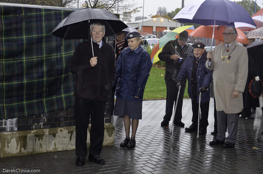 Iain Scott Unveiling at Memorial Wall