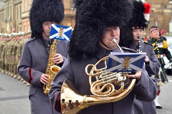 Sergeant Tony Woods Band Royal Regiment of Scotland - Royal Highland Fusiliers (2 Scots) Freedom Parade in Ayr