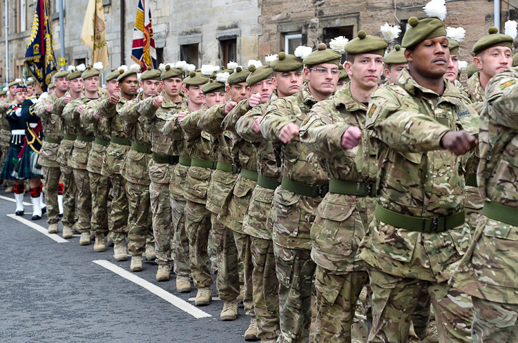 Royal Highland Fusiliers (2 Scots) - Freedom Parade Ayr 2013