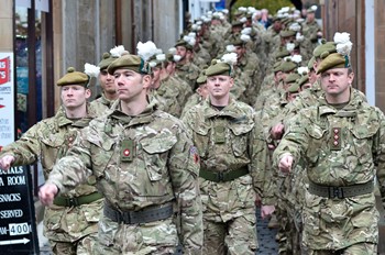 Royal Highland Fusiliers (2 Scots) - Freedom Parade Ayr, Scotland 2013