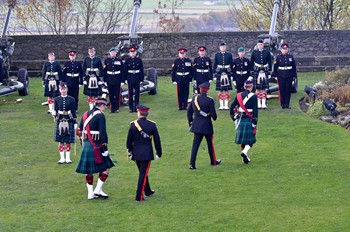 Inspection - 21 Gun Salute at Stirling Castle