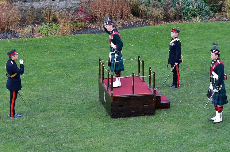 Lieutenant General A J N Graham - 21 Gun Salute at Stirling Castle