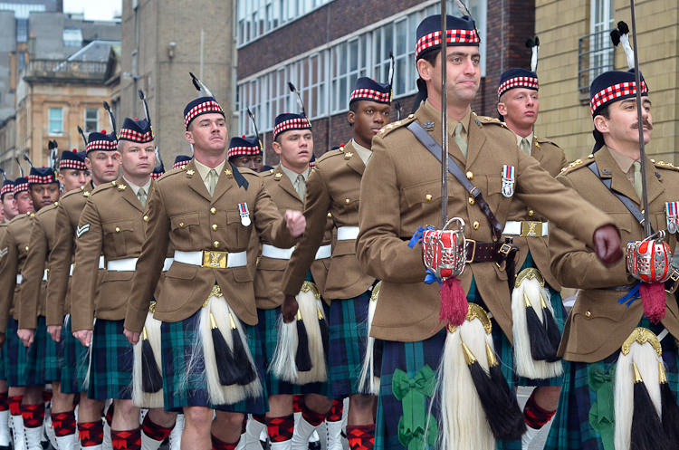 Royal Highland Fusiliers (2 Scots) Homecoming Parade Glasgow