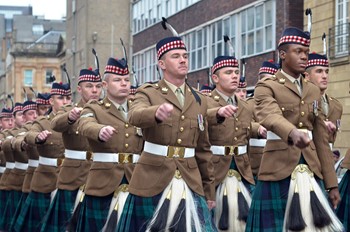 Royal Highland Fusiliers - Homecoming Parade Glasgow