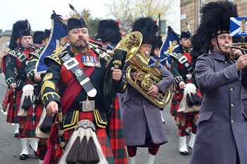 Military Band - Royal Highland Fusiliers Parade in Glasgow