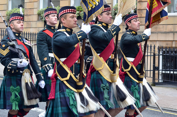 Colour Party - Royal Highland Fusiliers Parade Glasgow 2013