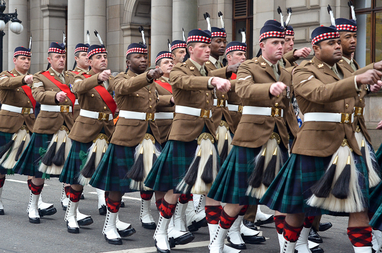 Royal Highland Fusiliers Homecoming Parade Glasgow 2013