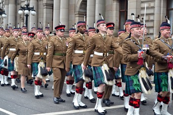 Royal Highland Fusiliers - George Square Glasgow 2013