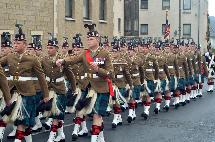 Royal Scots Borderers (1 Scots) - Farewell Parade in Prestonpans