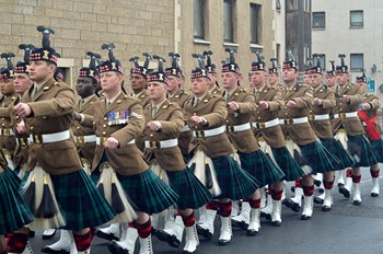 Royal Scots Borderers (1 Scots) Royal Regiment of Scotland - Farewell Parade in Prestonpans