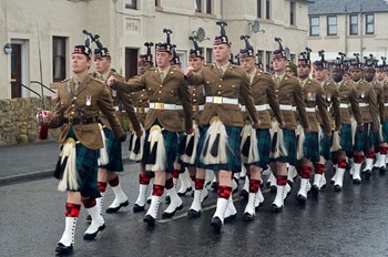 Royal Scots Borderers (1 Scots) - March in Prestonpans