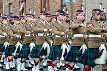 Royal Scots Borderers (1 Scots) Parade
