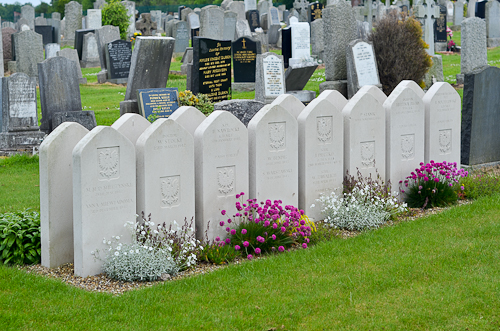 Polish war graves at Mount Vernon cemetery, Edinburgh..