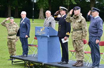 Flag Raising on Armed Forces Day East Renfrewshire (Rouken Glen)