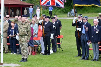 Flag Raising at Armed Forces Day 2014 East Renfrewshire (Giffnock)