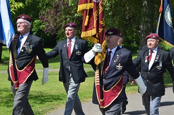 Parachute Veterans - Parade Armed Forces Day 2014 East Renfrewshire