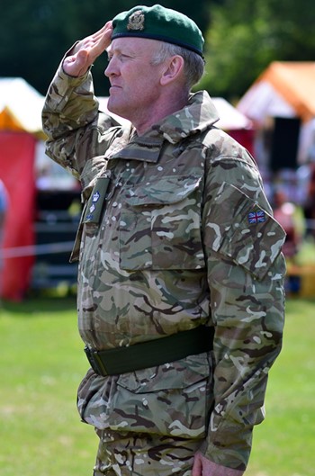 Officer Salutes - Armed Forces Day 2014 East Renfrewshire
