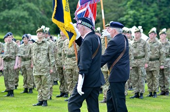 Colours at the Parade - Armed Forces Day 2014 East Renfrewshire