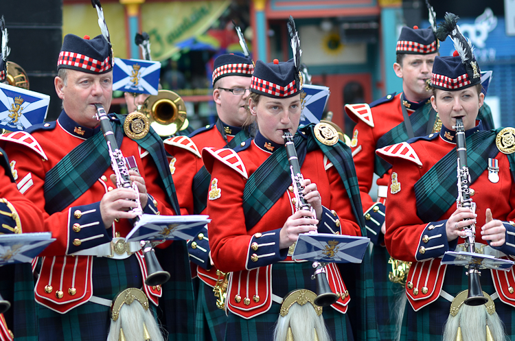 Band of the Royal Regiment of Scotland Clarinetists - Edinburgh Armed Forces Day 2014