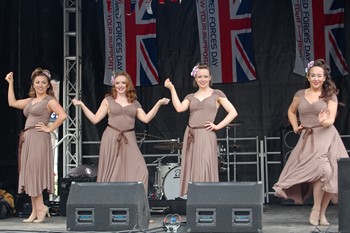 Kennedy Cupcakes On Stage at Edinburgh Armed Forces Day 2014