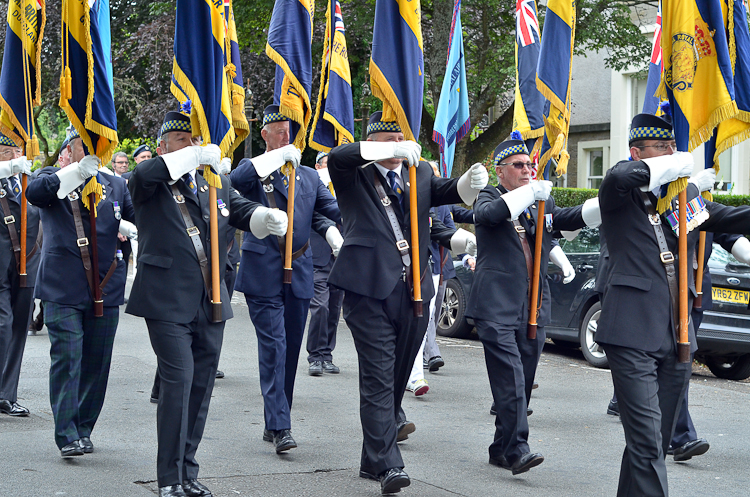 Royal British Legion Standard Bearers - Armed Forces Day 2014 Stirling