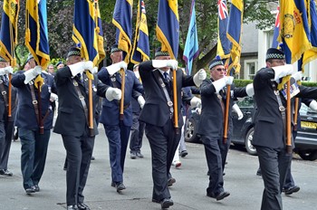 Royal British Legion Standard Bearers - Armed Forces Day 2014 Stirling