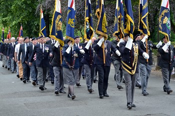 Royal Naval Association Standard Bearers - Armed Forces Day 2014 Stirling
