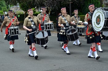 Argyll &amp; Sutherland Highlanders Regimental Association Pipes and Drums - Stirling 2014