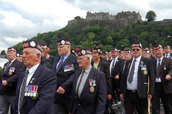 Argyll &amp; Sutherland Highlanders Veterans - Armed Forces Day 2014 Stirling 2014