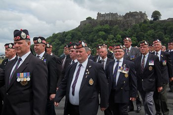 Argyll &amp; Sutherland Highlanders Veterans Parade in Stirling