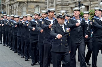 Royal Navy Parade - Glasgow Armed Forces Day 2014