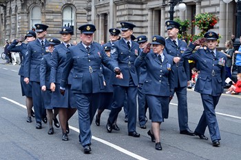 Royal Air Force on Parade - Glasgow Armed Forces Day 2014
