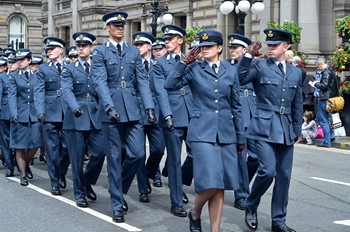 Universities of Glasgow and Strathclyde Air Squadron -  Glasgow Armed Forces Day 2014