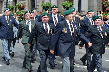 Royal Marines Veterans - Glasgow Armed Forces Day 2014
