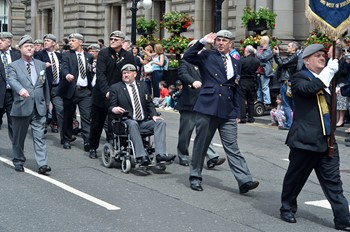 Royal Scots Dragoon Guards Veterans - Armed Forces Day 2014 Glasgow