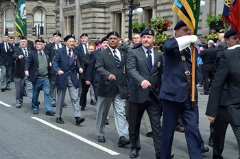 Veterans on Parade - Glasgow Armed Forces Day 2014