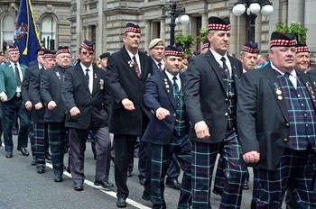 Royal Highland Fusiliers Veterans - Armed Forces Day 2014 Glasgow