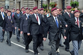 Parachute Regiment Veterans - Glasgow Armed Forces Day 2014