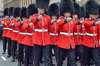 Scots Guards Parade in Glasgow