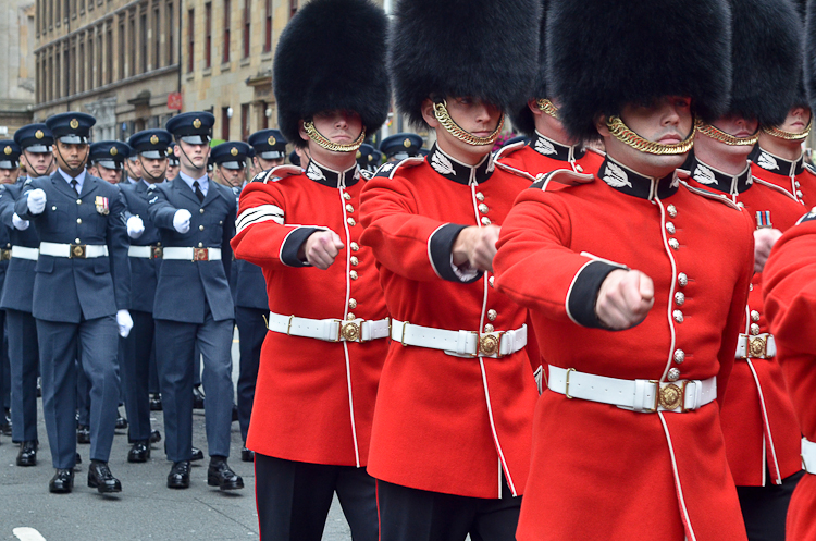 Scots Guards - Military Parade Glasgow 2014