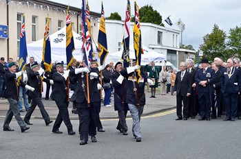 Standard Bearers RBL - Armed Forces Day 2014 Grangemouth
