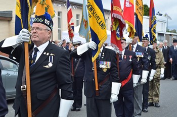 Standard Bearers - Armed Forces Day 2014 Grangemouth